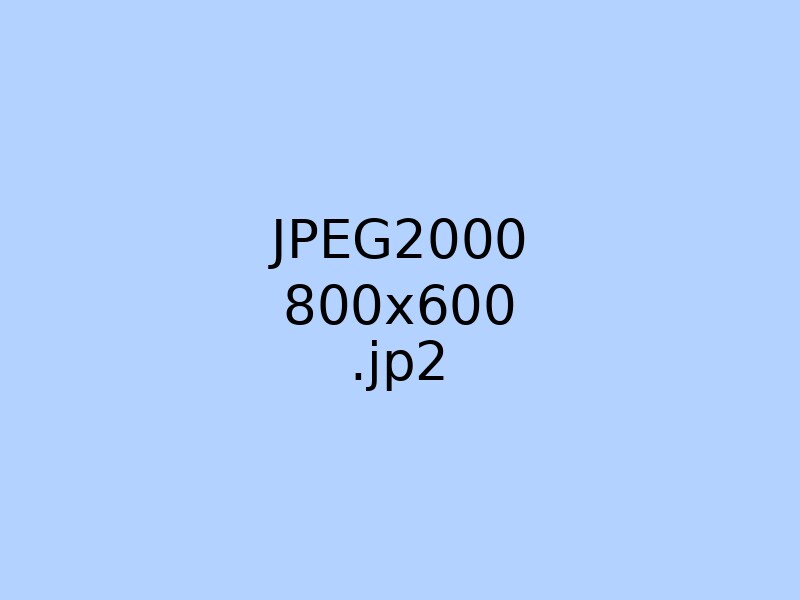 JPEG2000 medium